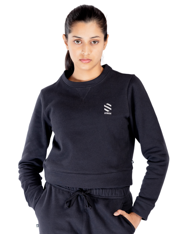 CHICEASE CROP SWEATSHIRT